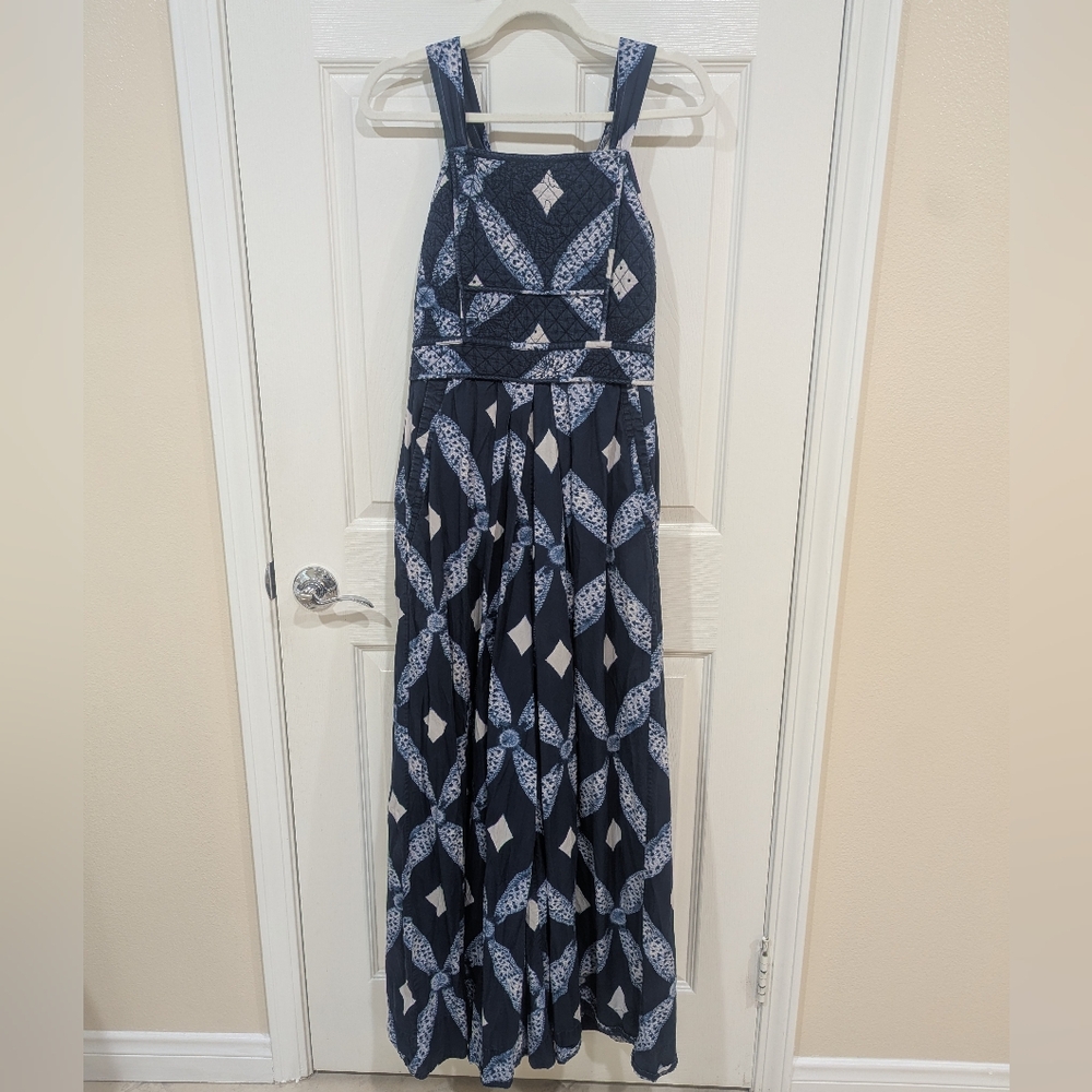 Ulla Johnson Blue and Red Patterned Jumpsuit